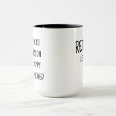 GLÜCKLICHES RETIRMENT-GESCHENK, ZOLLBARES JAHR TASSE (Zentrum)