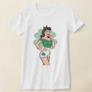 Glückliches Retro Glamour T-Shirt