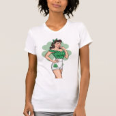 Glückliches Retro Glamour T-Shirt (Vorderseite)