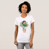 Glückliches Retro Glamour T-Shirt (Vorne ganz)
