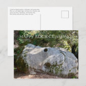 GLÜCKLICHES ROCK KLIMBING! Postkarte (Vorne/Hinten)