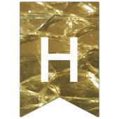 Glückliches Ruhestands-Goldweißes Glitzer-Party Wimpelkette (Erste Fahne)