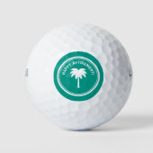 Glückliches Ruhestandsgolfball-Set für Golfball (Vorderseite)