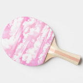 Glückliches ruhiges Rosa bewölkt Dekor Tischtennis Schläger (Seitenansicht)