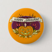 Glückliches Samhain Button (Vorderseite)