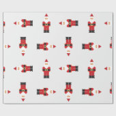 Glückliches Sankt-WeihnachtsPackpapier Geschenkpapier (Flach)