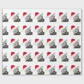 Glückliches Sankttabbykätzchen Geschenkpapier (Flach)