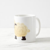 Glückliches Schaf Kaffeetasse (VorderseiteRechts)