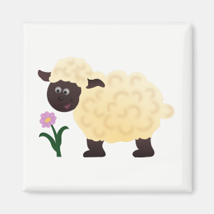 Glückliches Schaf Magnet