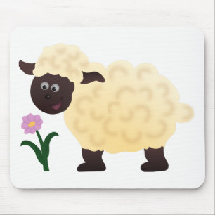 Glückliches Schaf Mousepad