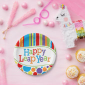 Glückliches Schaltjahr 7" Nachtischteller Pappteller (Party)