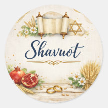 Glückliches Schavuot-Sticker, jüdischer Feiertag