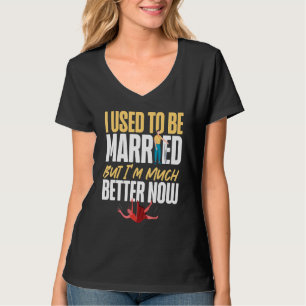 Glückliches Scheidungs-Party war ich früher Verhei T-Shirt