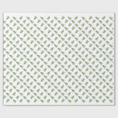 Glückliches Schildkröte-Weihnachten Geschenkpapier (Flach)