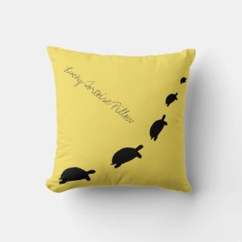 Glückliches Schildkröten-Wurfs-Kissen/Kissen Kissen