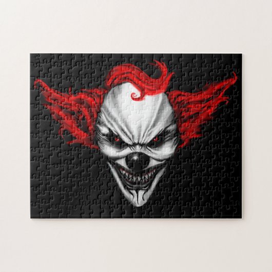 Glückliches schlechtes Clown-Rot-Haar Puzzle (Horizontal)