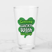 Glückliches Schluck Pint-Glas Glas (Vorderseite)