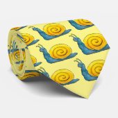 Glückliches Schnecke-Muster Krawatte (Gerollt)