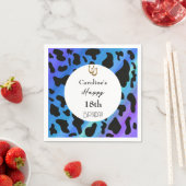 Glückliches Schuhpferd und schwarze Kuhsträucher B Serviette (Beispiel)