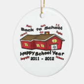 Glückliches Schuljahr Keramik Ornament (Links)