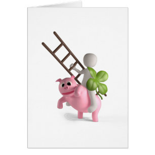 glückliches Schwein