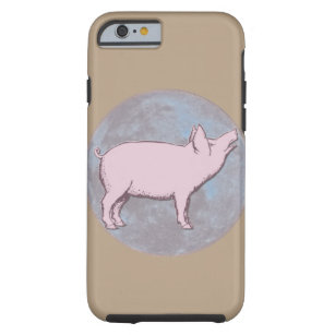 Glückliches Schwein   Tough iPhone 6 Hülle