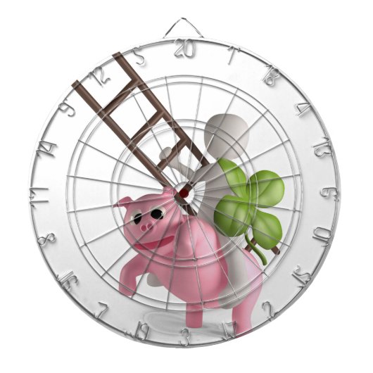 glückliches Schwein Dartscheibe (vorne)