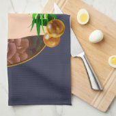 Glückliches Schwein Geschirrtuch (Viertel Falte)