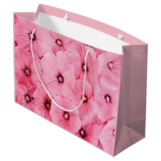 GLÜCKLICHES SEEWRAPPING, GROSSE GLOSSY GIFT BAG MI GROßE GESCHENKTÜTE (Rückseite Schrägansicht)