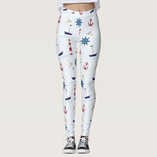 Glückliches Segeln-SeeLeggings Leggings (Vorderseite)