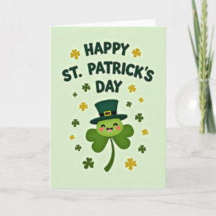 Glückliches Shamrock Happy Day Karte