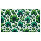 Glückliches Shamrock St. Patrick's Day Muster Stof Stoff (Fat Quarter (45,7 x 55,9 cm))