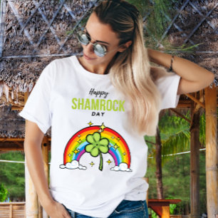Glückliches Shamrock-Tag-Feier-T-Shirt T-Shirt