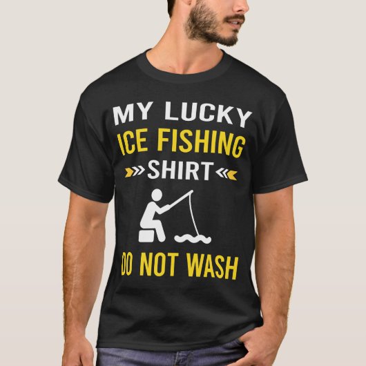 Glückliches Shirt Eisfischen (Vorderseite)