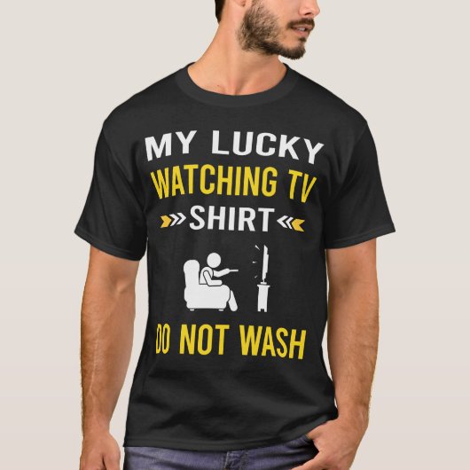 Glückliches Shirt Fernsehen (Vorderseite)