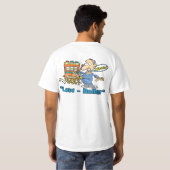 Glückliches Shirt - männliche Niedrig-Rolle (Schwarz voll)