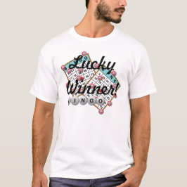 Glückliches Sieger-Bingo-Thema T-Shirt