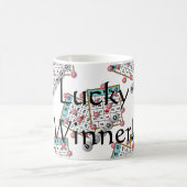 Glückliches Sieger-Bingo-Thema Verwandlungstasse (Mittel)