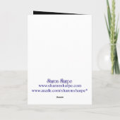 GLÜCKLICHES SKELETT u. JACK durch SHARON SHARPE Karte (Rückseite)