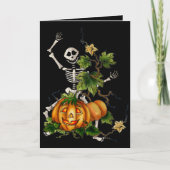 GLÜCKLICHES SKELETT u. JACK durch SHARON SHARPE Karte (Vorderseite)