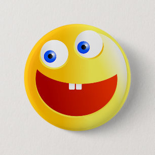 Glückliches Smilie Button