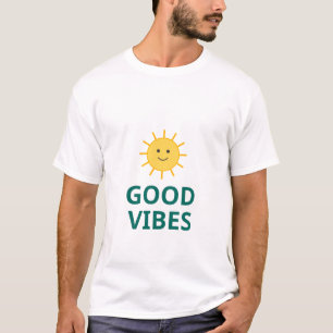 Glückliches Sonne Gute Vibes T-Shirt Lustiges So