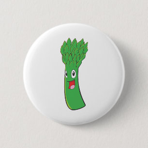 Glückliches Spargel-Gemüse Button