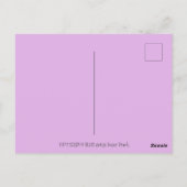 GLÜCKLICHES SPRING FLUTTERBUN RABBIT, FUNNY BUNNY  POSTKARTE (Rückseite)