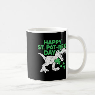 Glückliches St. Pat Rex Day-Shirt St. Patricks Din Kaffeetasse