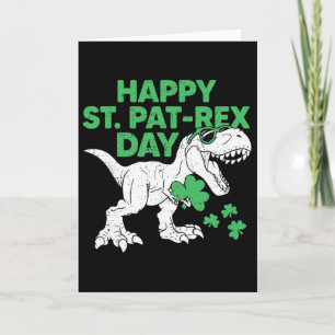 Glückliches St Pat Rex Day Shirt St Patricks Dinos Karte