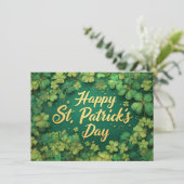 Glückliches St. Patrick’s Day Kleeblatt-Design (Stehend Vorderseite)