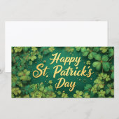 Glückliches St. Patrick’s Day Kleeblatt-Design (Vorne/Hinten)