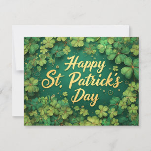 Glückliches St. Patrick’s Day Kleeblatt-Design