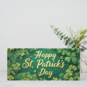 Glückliches St. Patrick’s Day Kleeblatt-Design (Stehend Vorderseite)